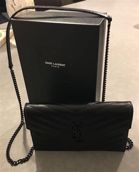 ysl wallet on chain medium black|ysl wallet on chain price.